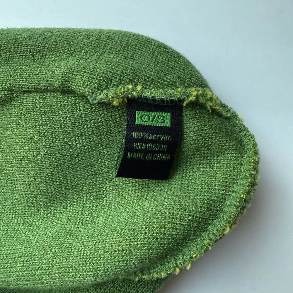 John Deere Over Ear Knit Skull CHILD One Size Cap Beanie Green Ski Snow Winter